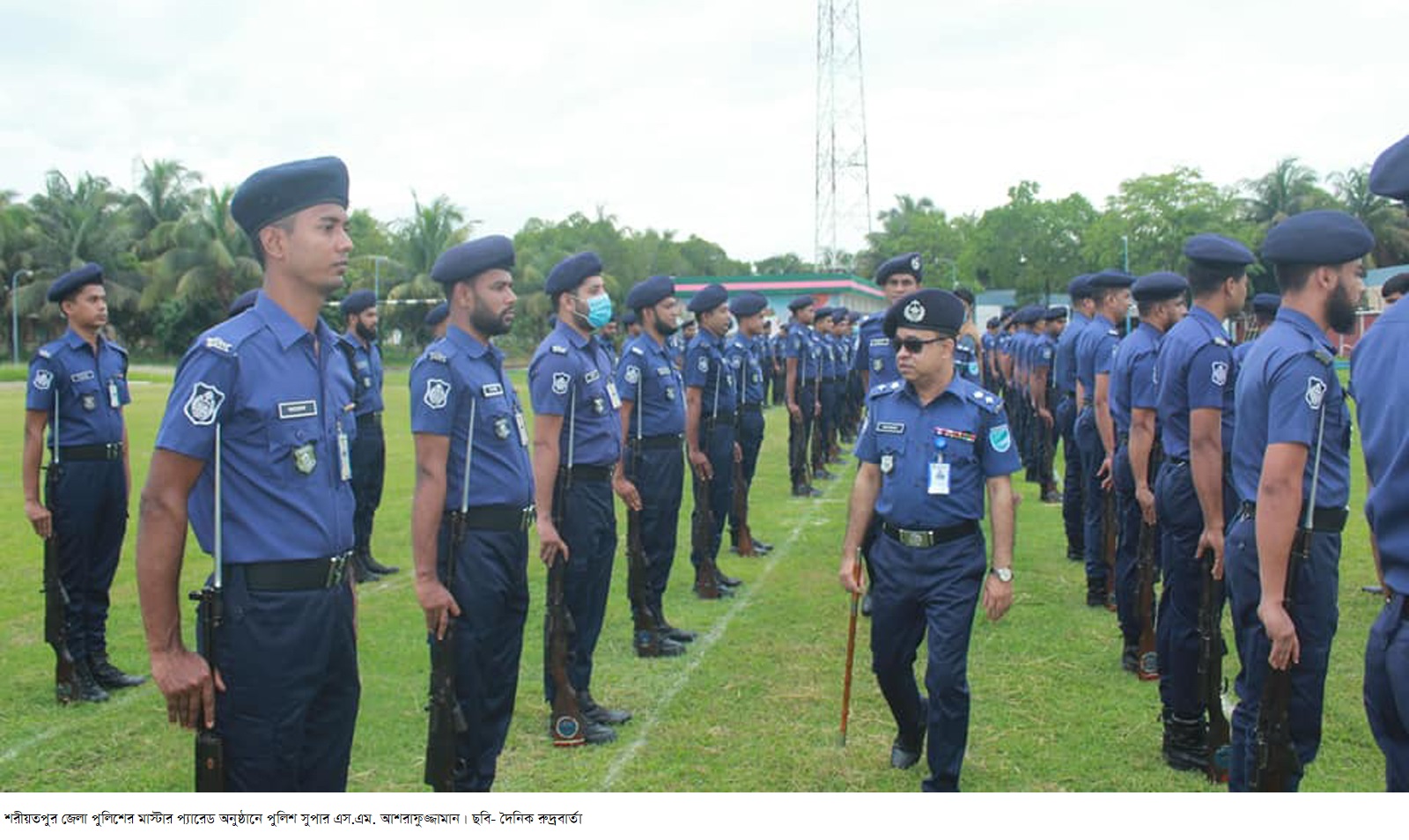 শরীয়তপুর জেলা পুলিশের মাস্টার প্যারেড অনুষ্ঠিত
