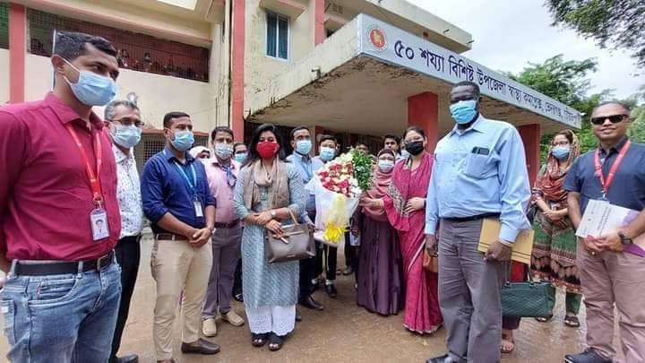 ইউএসএআইডি ও সেভ দ্যা চিলড্রেন এর ভেদরগঞ্জ স্বাস্থ্য কমপ্লেক্স পরিদর্শন
