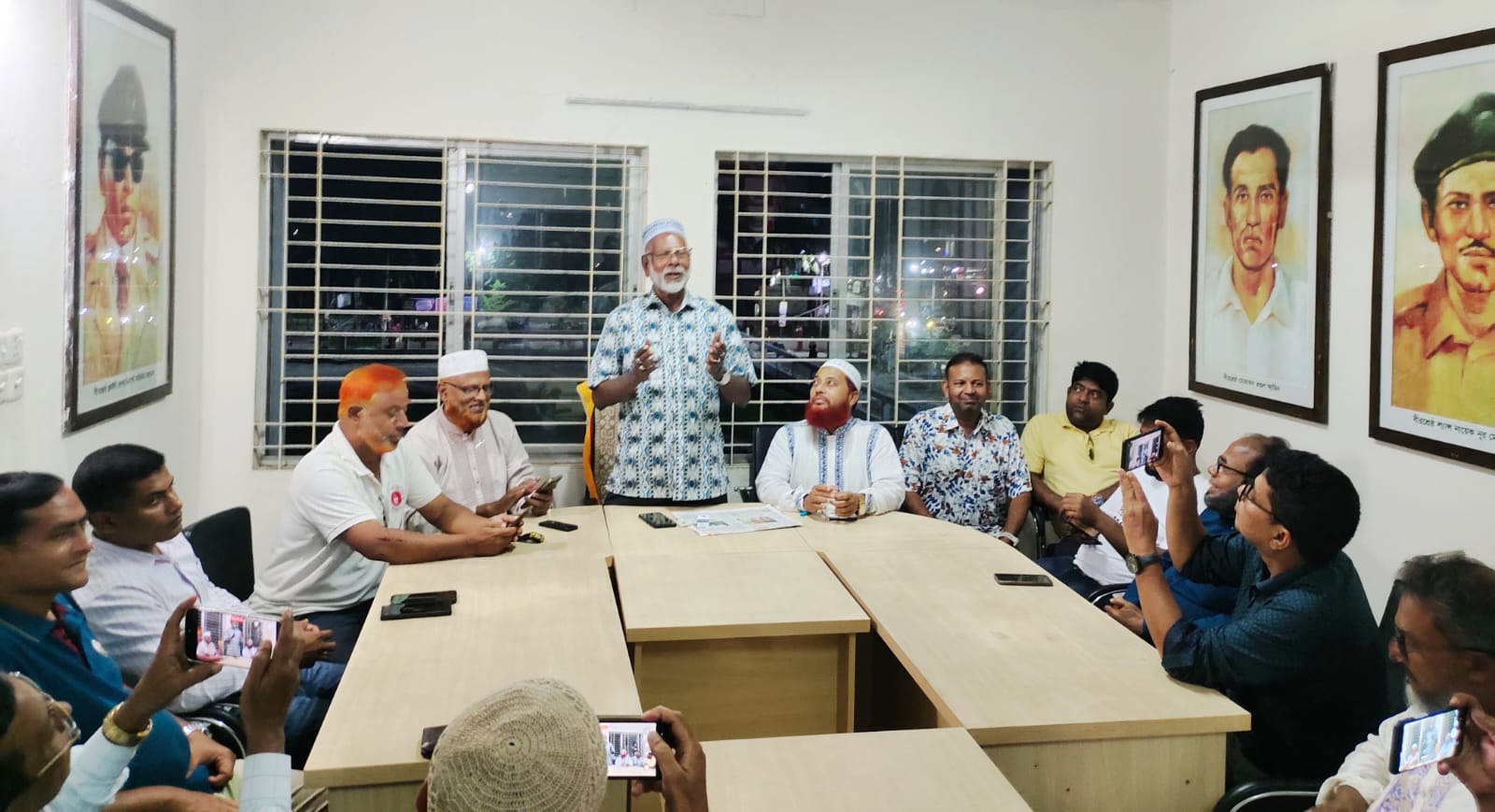 শরীয়তপুরে সাবেক এমপি নাসির উদ্দীন কালুর সঙ্গে সাংবাদিকদের মতবিনিময়