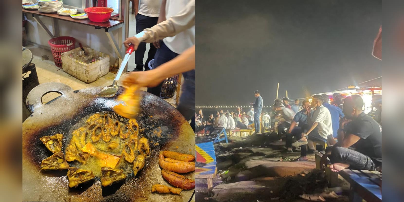 নিষেধাজ্ঞার আগের রাতে মাওয়ায় ইলিশ ভোজে উপচে পড়া ভিড়, দাম ছুঁয়েছে সাড়ে তিন হাজার