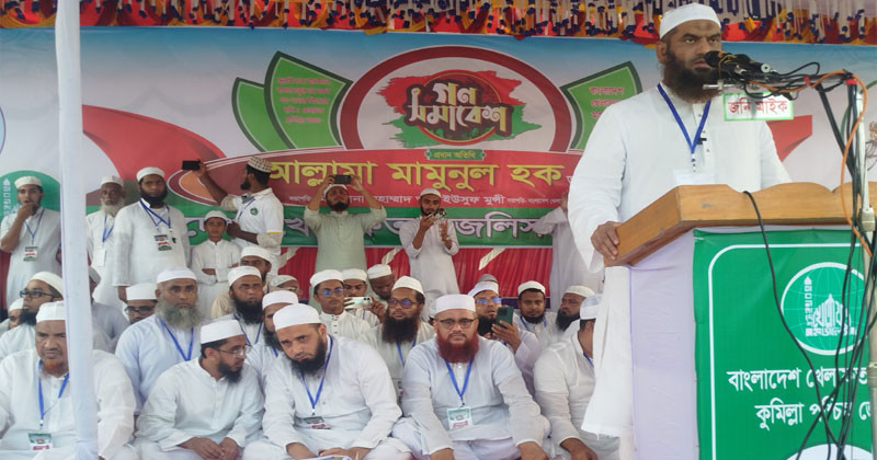 দাউদকান্দি সমাবেশে মামুনুল হক: জুলাই সনদ ছাড়া জাতীয় নির্বাচন নয়