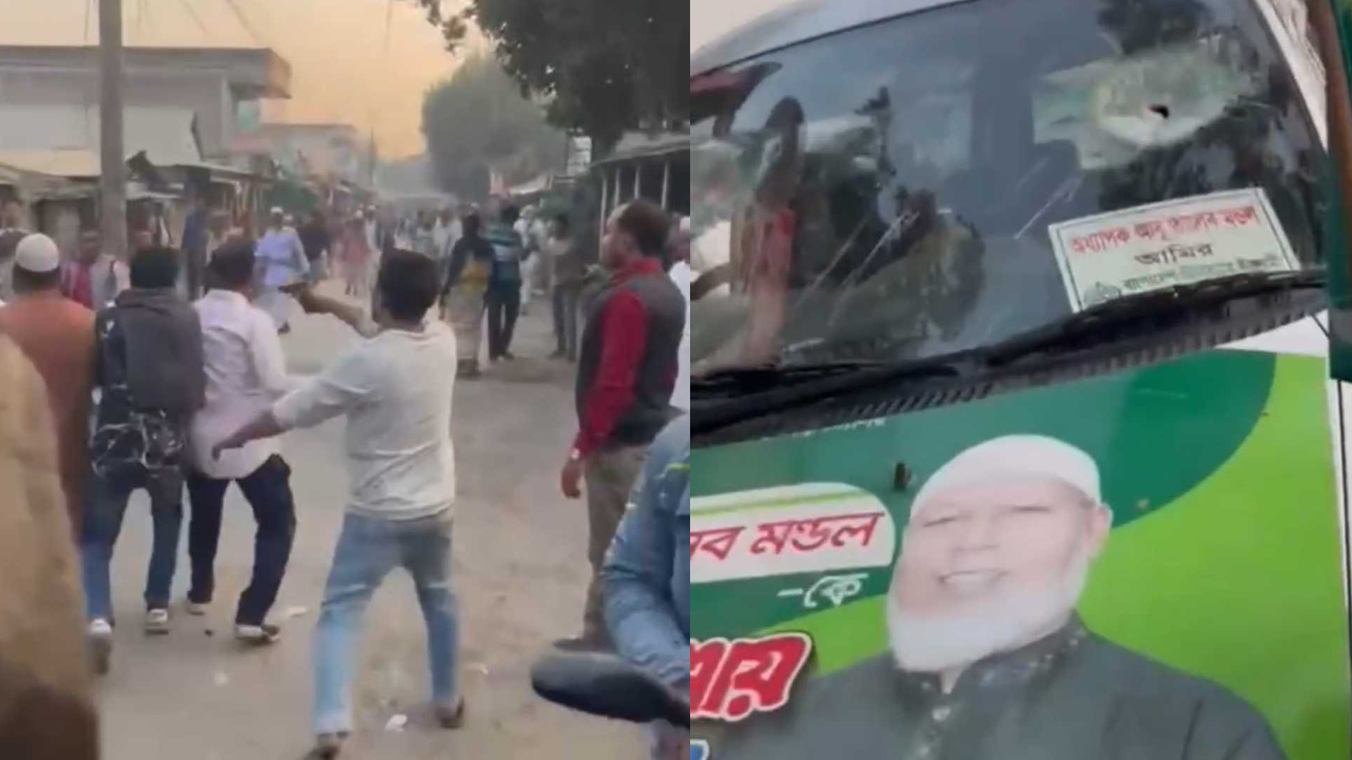 পাবনায় জামায়াত প্রার্থীর প্রচারণায় হামলা, গুলিবর্ষণ ও শতাধিক মোটরসাইকেল ভাঙচুর