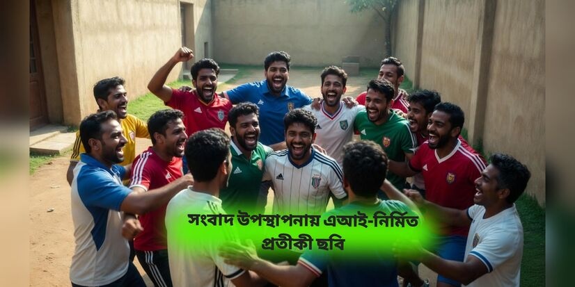 ফুটবল মাঠে কারা কর্তৃপক্ষকে হারিয়ে বন্দিদের বিজয় উল্লাস