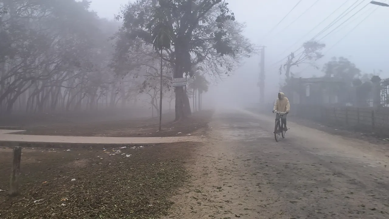 তেঁতুলিয়ায় মাঝারি শৈত্যপ্রবাহ: ৯ ডিগ্রিতে নামল পারদ, স্থবির জনজীবন