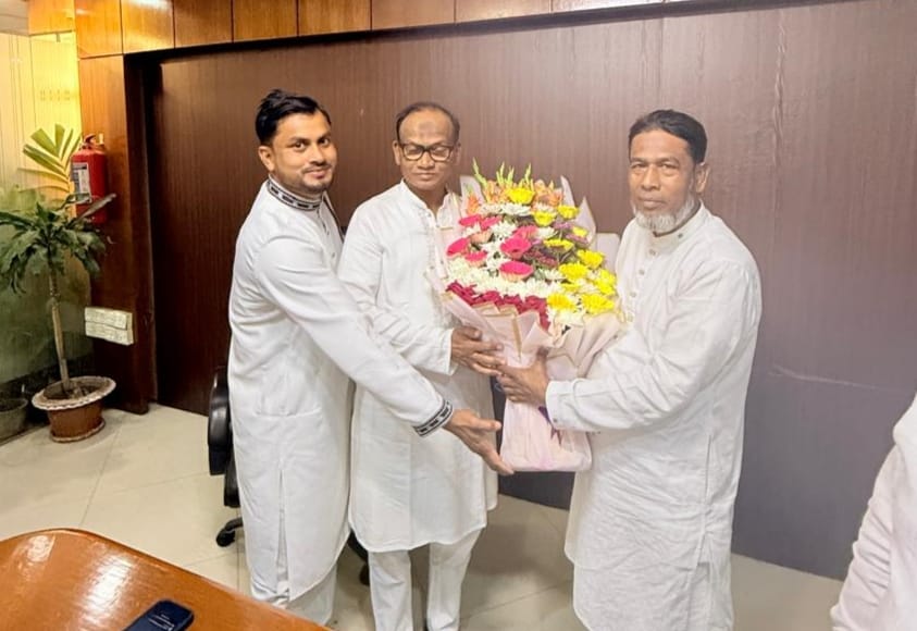শরীয়তপুর-১ আসনের এমপি সাঈদ আহমেদ আসলামকে মাহাবুব আলম টিটু আকনের শুভেচ্ছা ও অভিনন্দন