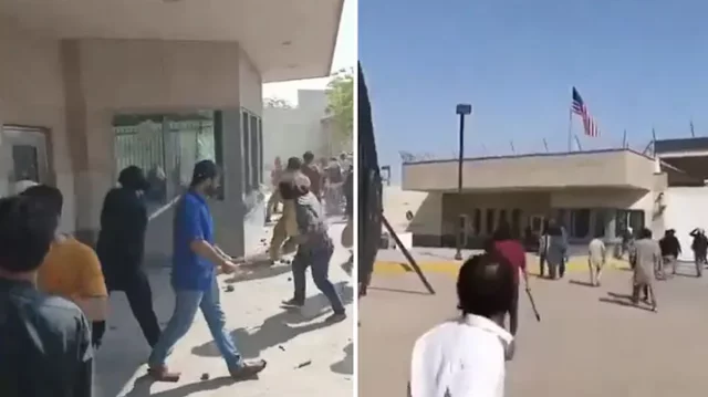 খামেনি হত্যার প্রতিবাদে করাচিতে মার্কিন কনস্যুলেটে তাণ্ডব, নিহত ৮