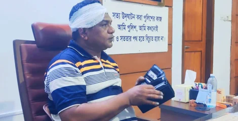 শিশু ধর্ষণচেষ্টার আসামি ধরতে গিয়ে ইটের আঘাতে আহত ওসি