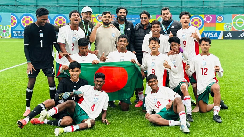 মন্টেনেগ্রোকে ৪-০ গোলে হারিয়ে সেমিফাইনালে বাংলাদেশ