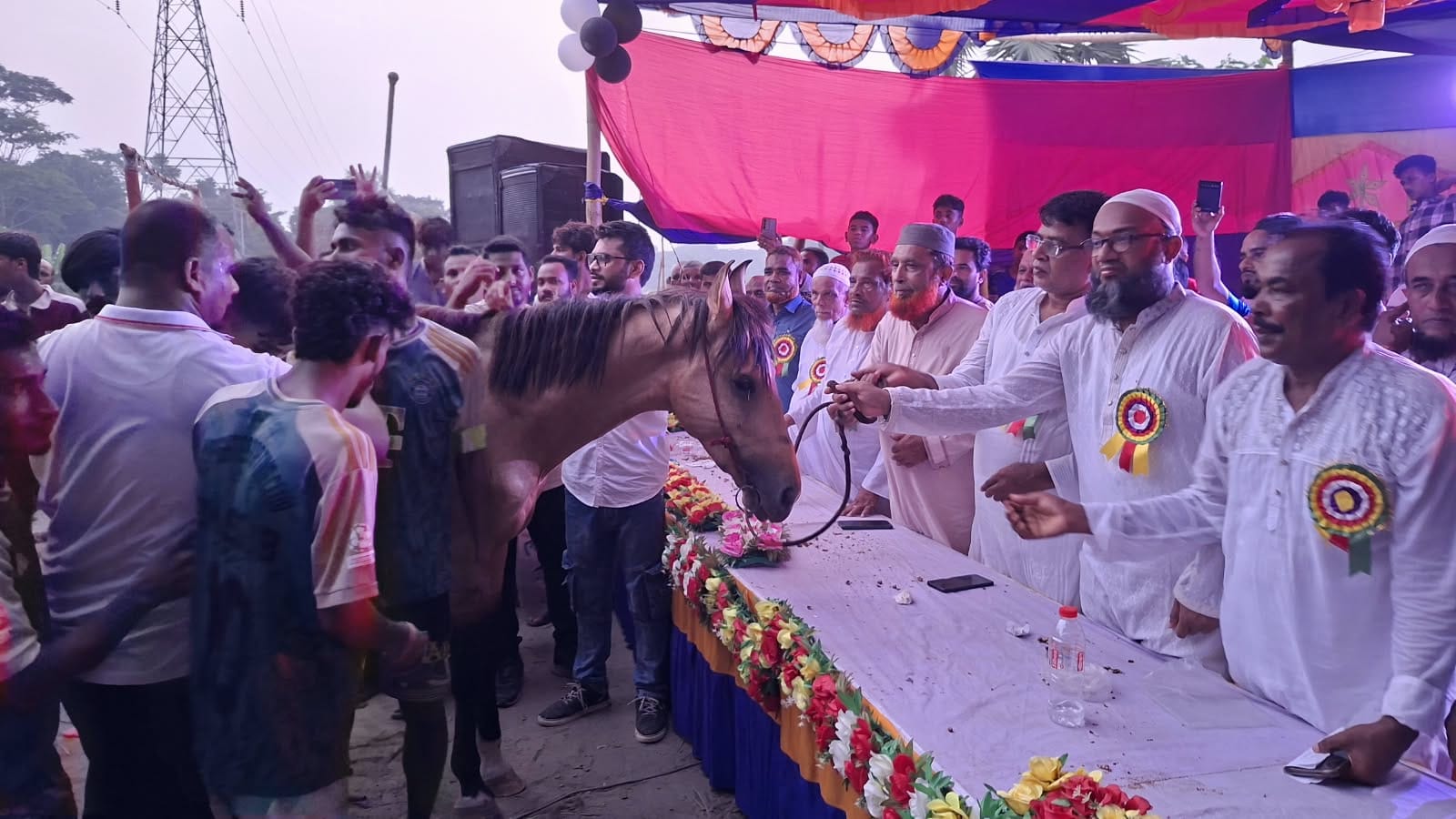 চ্যাম্পিয়ন দলের পুরস্কার ঐতিহাসিক ঘোড়া, শরীয়তপুরে ফুটবল টুর্নামেন্টে ব্যতিক্রমী আয়োজন