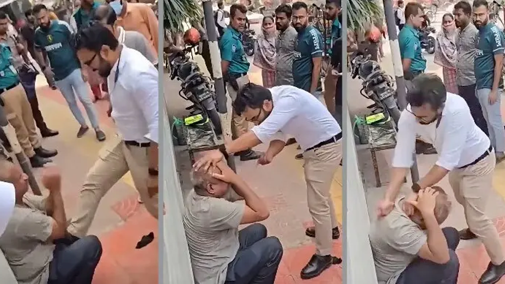 ধানমন্ডিতে ফুটপাতে প্রকাশ্যে মারধর: যুবক গ্রেপ্তার, নীরব দর্শকের ভূমিকায় থাকা পুলিশ কর্মকর্তা প্রত্যাহার