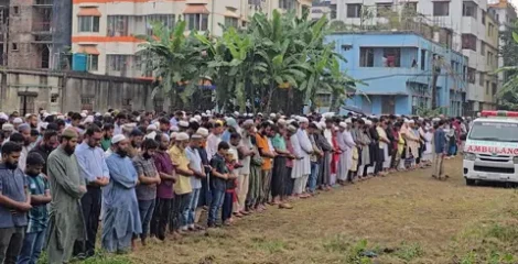 টুপটুপ রিসোর্টে আগুনে নিহত নাসরিন আক্তার মুক্তার দাফন সম্পন্ন
